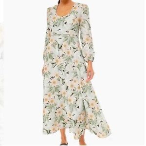 TUCKERNUCK Madison des Fleurs Linen Maxi Length Cottagecore Boho Lagenlook Dress